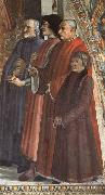 Domenicho Ghirlandaio Details of Bestatigung der Ordensregel der Franziskaner painting